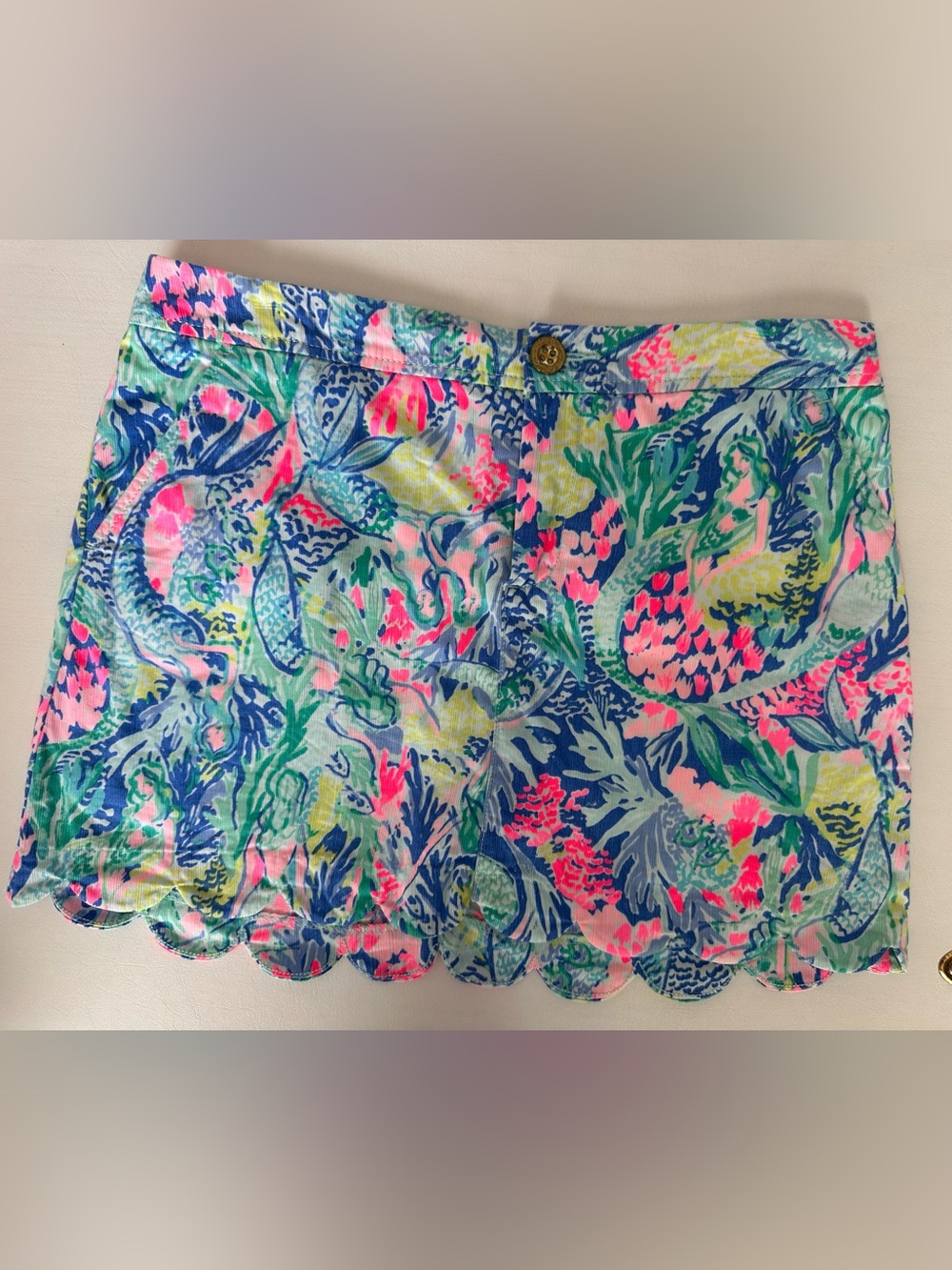 Lilly Pulitzer Scalloped Colette Skort in Mermaid Cove